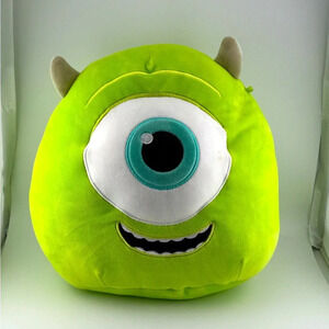 Kellytoy Squishmallows Disney Pixar Authentic Mike Wazowski Monsters Inc. Plush